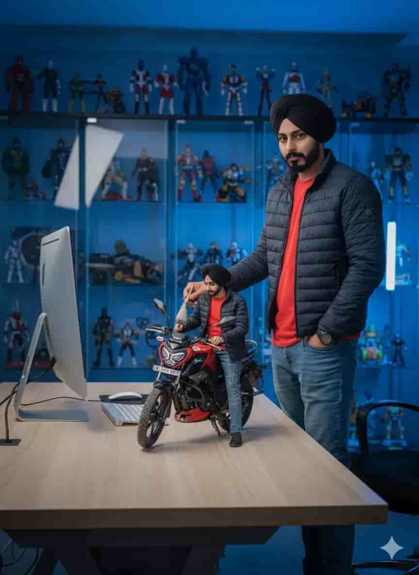 1/7 Scale Figurine Prompt – Realistic Character Model with Studio Setup - AI prompt example