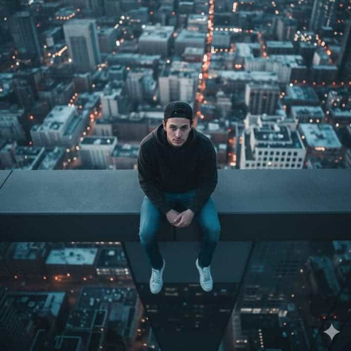 Hyper-Realistic Overhead Cityscape Prompt – Cinematic 9:16 AI Shot - AI prompt example