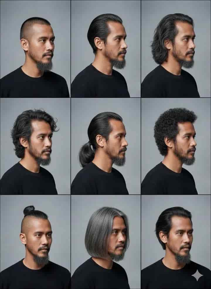 Example output generated with 8K Hyper-Realistic Portrait Grid with Hairstyle Variations prompt