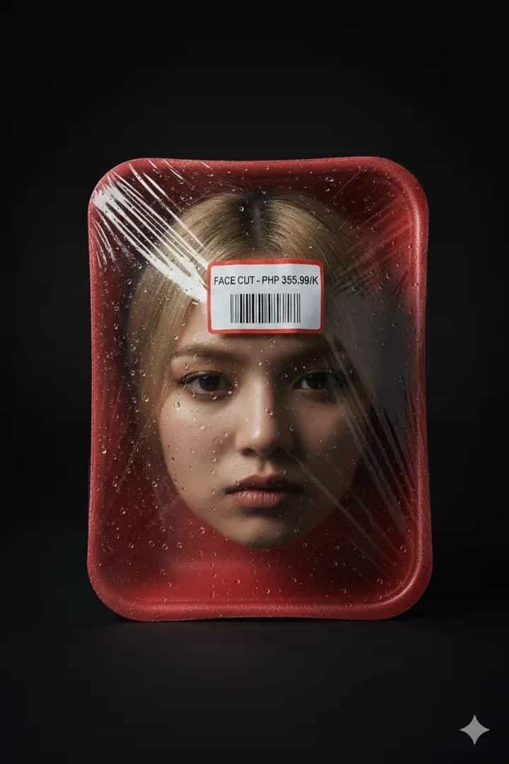 AI Prompt: Human Packaged Like Supermarket Food - AI prompt example