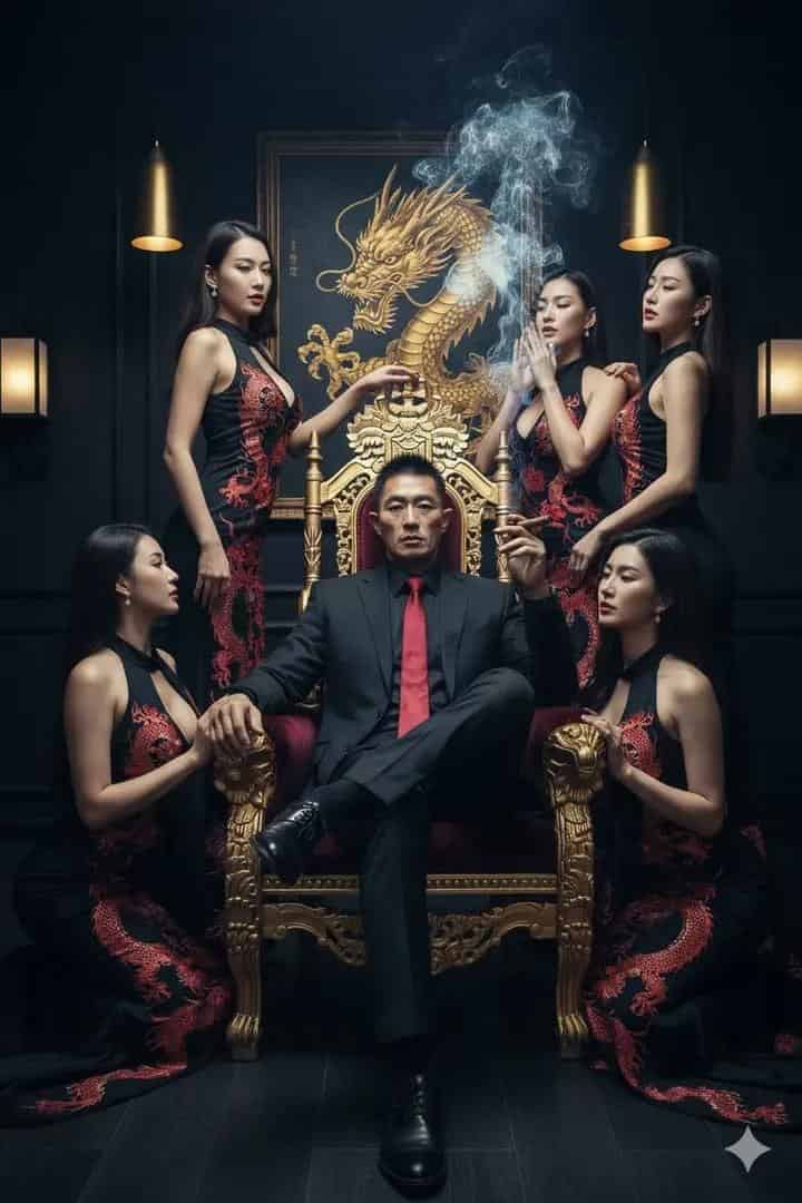 Example output generated with Ultra-Realistic AI Art Prompt: Powerful Man on Throne with Dragon Backdrop prompt