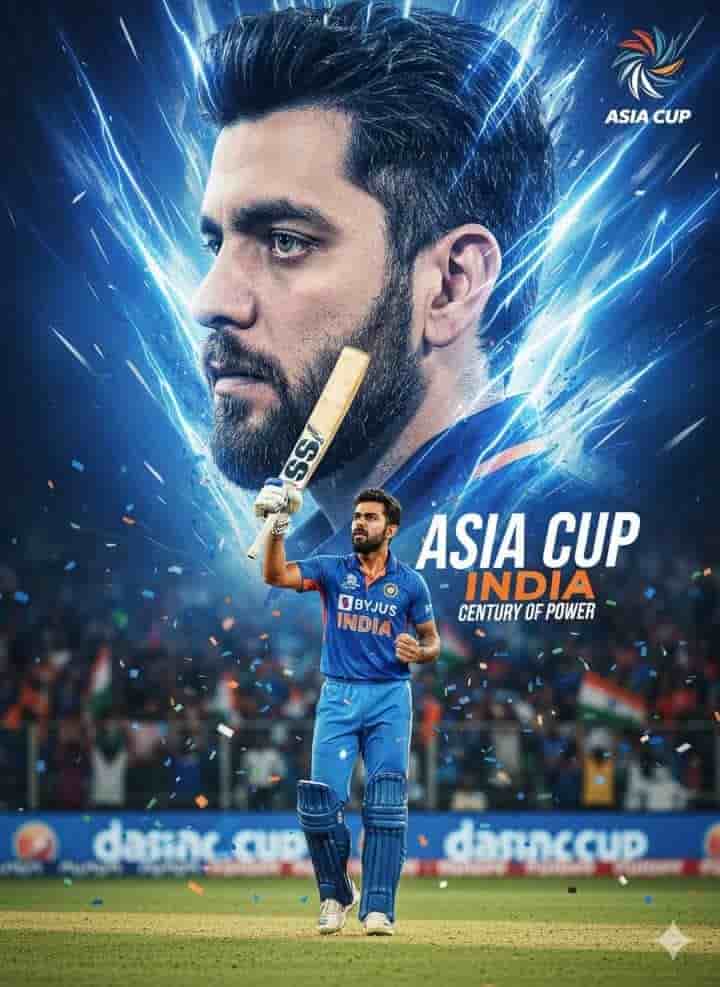 Example output generated with  Cricket Century Celebration — Asia Cup Poster Prompt prompt