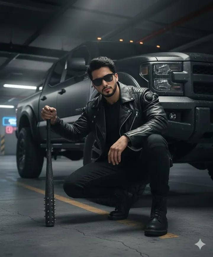 Cinematic 8K Underground Portrait of Stylish Man - AI prompt example