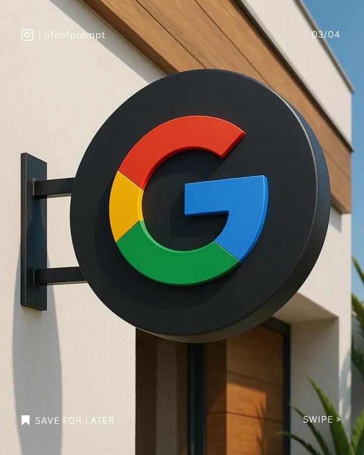 3D Realistic Building Logo | architectural signage | facade design - AI prompt example