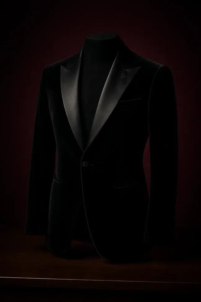Luxury Velvet Blazer Product Shot | fashion photography | e-commerce - AI prompt example