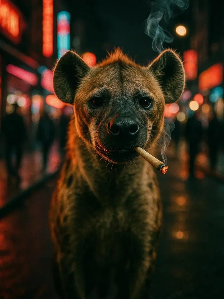 Animal in Street Photography | urban wildlife | candid photo - AI prompt example