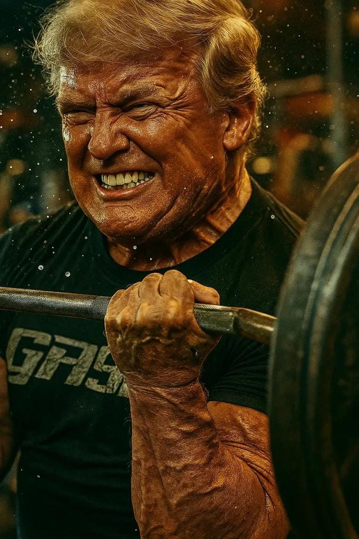 Heavy Weight Arm Curl | gym photography | muscle detail - AI prompt example