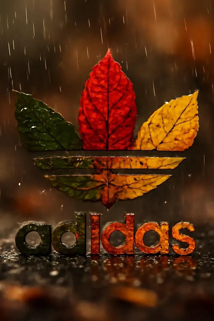 Adidas Leaf Logo | brand redesign | organic materials - AI prompt example